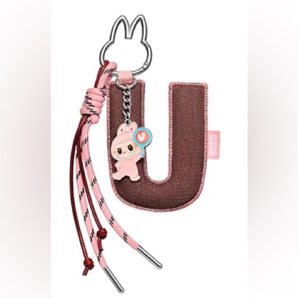 Labubu Pin for love - U - letter pendant
